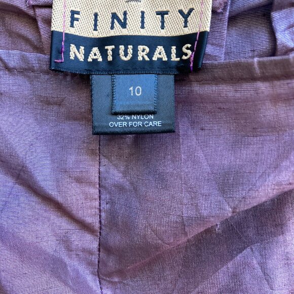 Finity Naturals Straight Leg Slightly Sheer Size 10 Pants - Picture 4 of 9